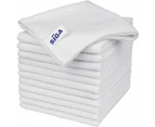 MR.SIGA All-Purpose Microfiber Towels, Pack of 12, White