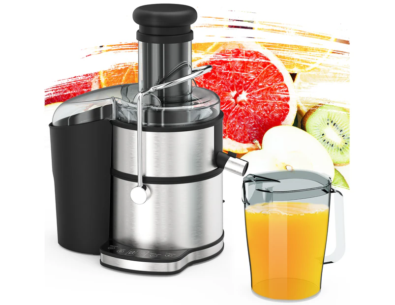 ADVWIN 800W Juicer, Centrifugal Juicer Extractor with LCD Touch Control Stainless Steel