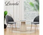 Levede 2x Dining Chairs Seat French Provincial Kitchen Lounge Chair Grey