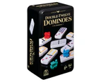 Classic Double 12 Coloured Dominoes With Mexican Train