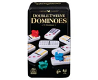 Classic Double 12 Coloured Dominoes With Mexican Train