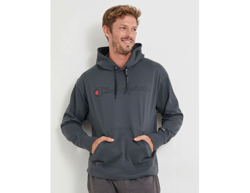 Champion - Mens Activewear -  Game Day Long Sleeve Hoodie Top - Stealth