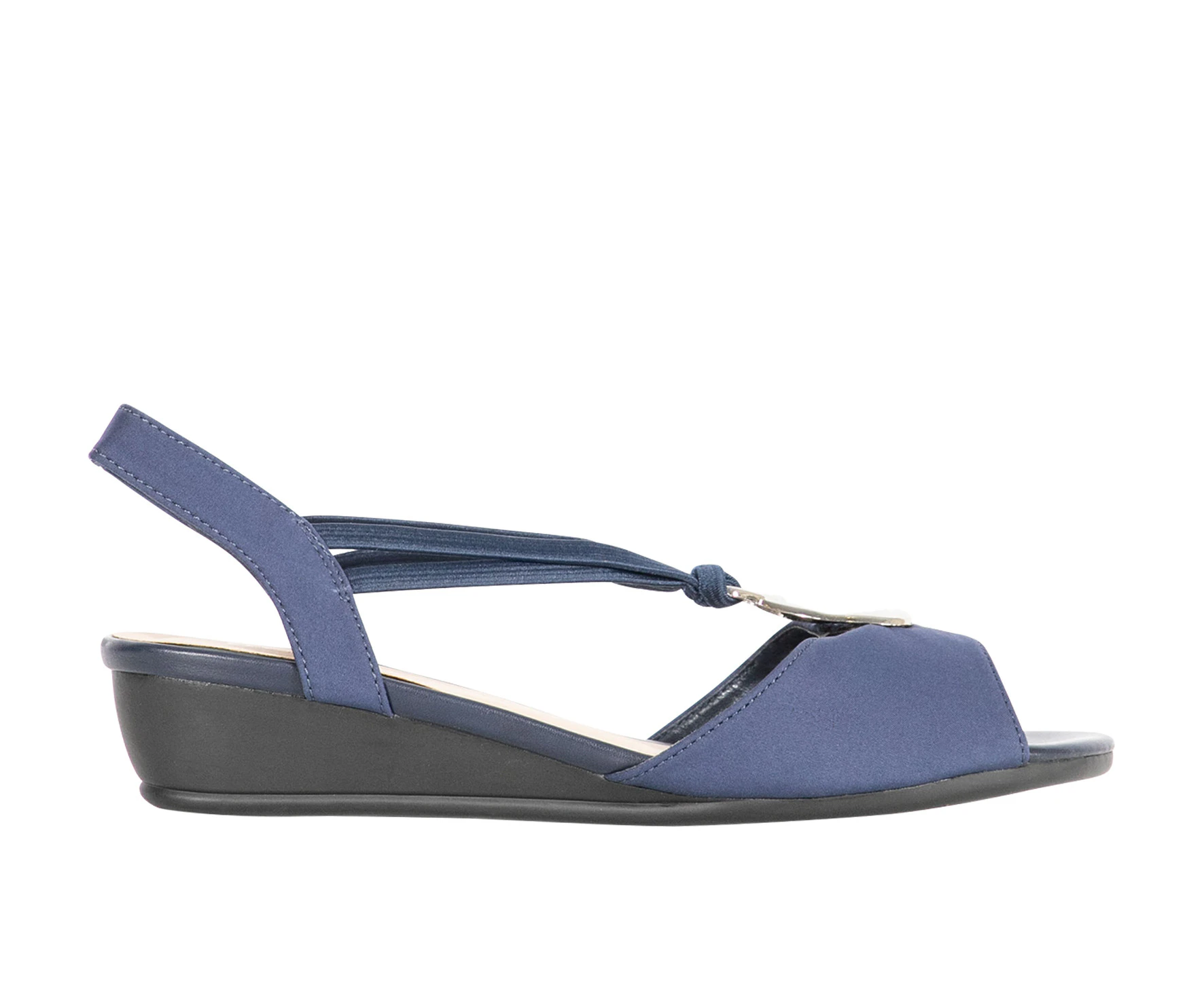 Trillion Vybe Lifestyle Low Wedge Dress Sandal Women's - Navy