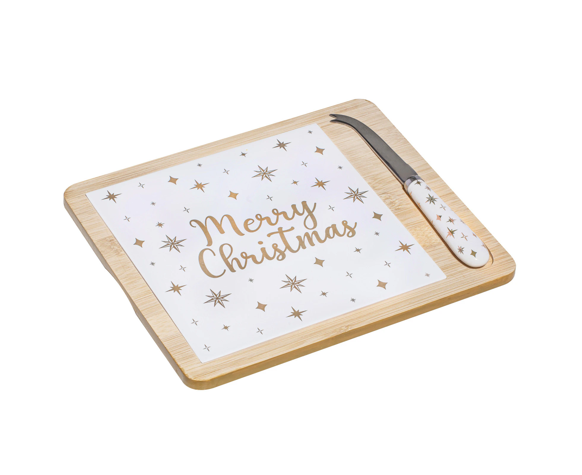 Ladelle Starry Serving/Entertaining Platter & Cheese Knife Set 27x23x2.5cm