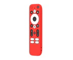 Protective Silicone Remote Cover for MECOOL KD3 Android stick Remote Control Sleeve Skin-Friendly Cover Glowing Case （Color red  ）