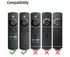 Silicone Soft for Shell Washable Cover Anti-Slip Shockproof Impact-proof Sleeve for Amazon Stick Lite Remote Controller （Color Midnight blue  ）