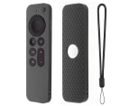 Protective for Case for -Apple TV 4K Remote Control Anti-Slip Durable Anti-dust Silicon Shockproof Cover （Color Dark Gray  ）