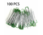 100PCS Primeturf Synthetic Artificial Grass Pins Fake Lawn Turf Weed Mat U Pegs Weedmat