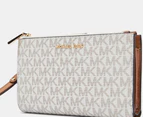 Michael Kors Adele Double Zip Wristlet - Vanilla