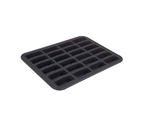 Daily Bake Non Stick Silicone 24 Cup Mini Bar Pan Baking Mould w/Steel Frame CHR
