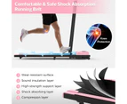 YOPOWER Walking Pad Treadmill Electric Folding Treadmill Under Desk Home Office Exercise Walking Machine Pink