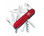 Victorinox Climber Swiss Army Knife (Translucent Red)
