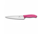 Classic Wide Blade Carving Knife 19cm Blister Pack - Pink