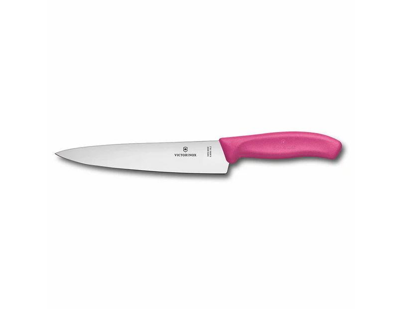 Classic Wide Blade Carving Knife 19cm Blister Pack - Pink