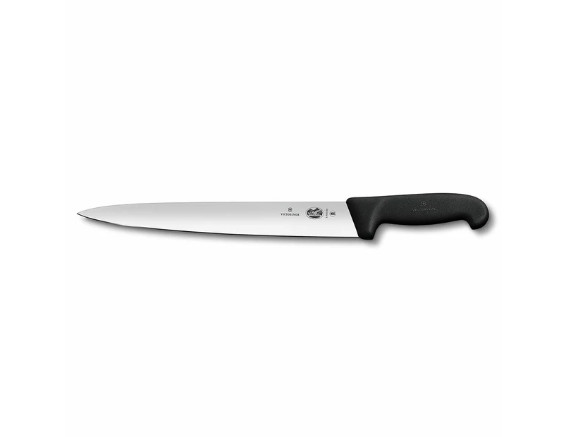 Fibrox Slicing Knife 25cm (Black) - Pointed Tip