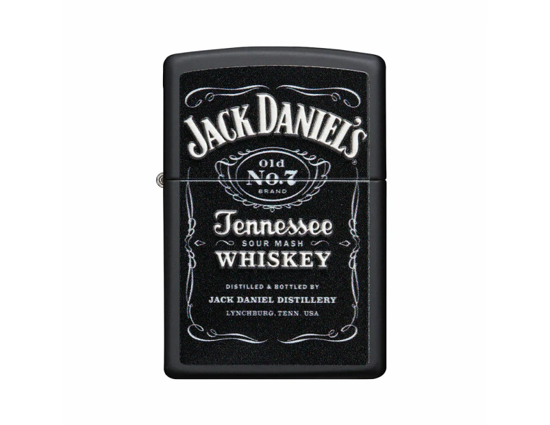 Zippo Jack Daniel's Windproof Lighter - Matte Black