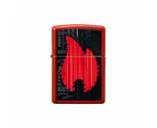 Zippo Flame Design Windproof Lighter - Metallic Red
