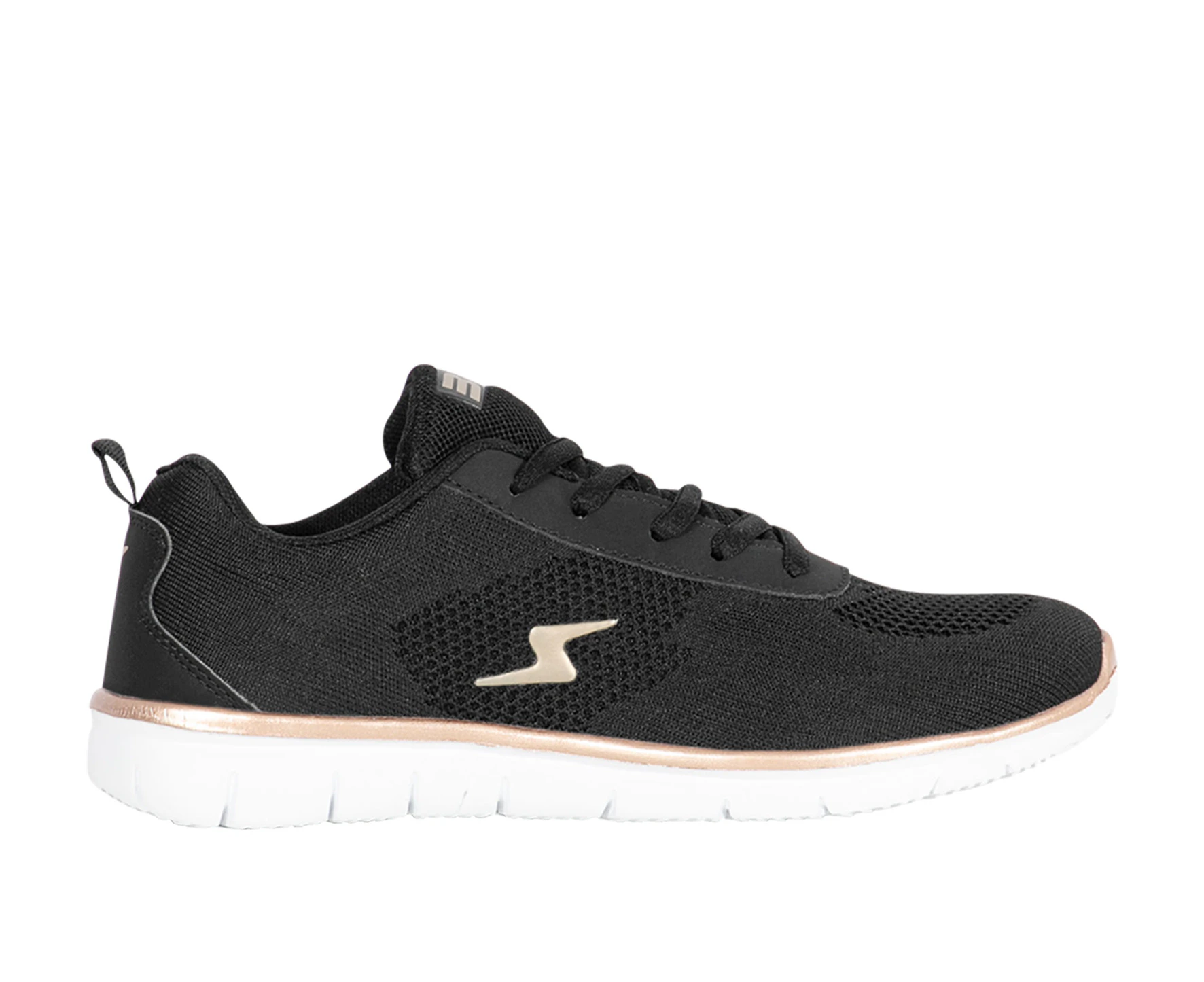 Sahara BE 1 Lace Up Sports Sneaker Trainer Women's - BlackRoseGold