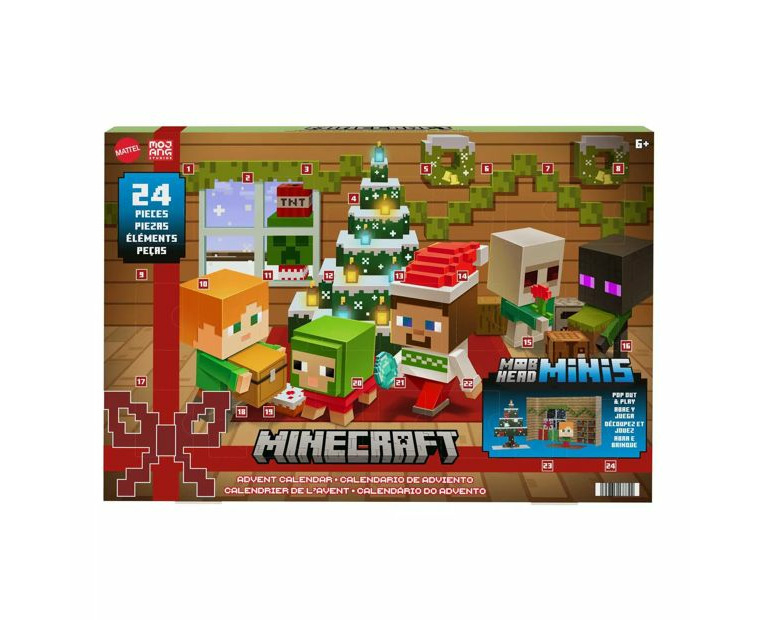 Minecraft Mob Head Minis Advent Calendar Multi