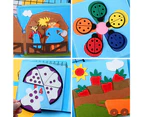 Montessori Busy Book for Toddlers Kids DIY Felt Quiet Book 3D Baby Boys Girls 3 4 5 6 Years Old Farm Theme Autism Sensory Gifts