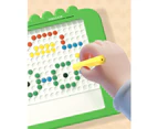 Kids Magnetic Drawing Board Kids Doodle Board with Magnetic Pen and Beads, Magnetic Dot Art,Montessori Educational Preschool Toy Toddler Boys Girls.