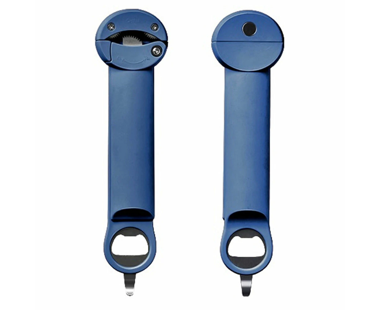 Versatile Retractable Bottle Opener Essential Kitchen Tool - Blue