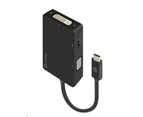 Alogic UCVGDVHD-ADP Premium 3-in-1 Adapter USB-C Male to HDMI Female, DVI Female & VGA Female - Black [UCVGDVHD-ADP]