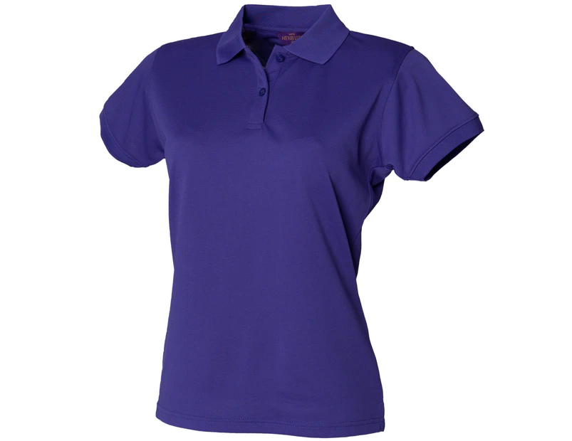 Henbury Womens Coolplus® Fitted Polo Shirt (Bright Purple) - RW636