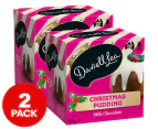 2 x Darrell Lea Christmas Pudding Milk Chocolate 150g