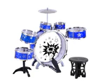 Keezi Kids Drum Kit Set Pretend Play Junior Drums Musical Toys Childrens 11pcs