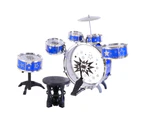 Keezi Kids Drum Kit Set Pretend Play Junior Drums Musical Toys Childrens 11pcs