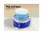 Keezi Kids Drum Kit Set Pretend Play Junior Drums Musical Toys Childrens 11pcs