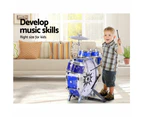 Keezi Kids Drum Kit Set Pretend Play Junior Drums Musical Toys Childrens 11pcs