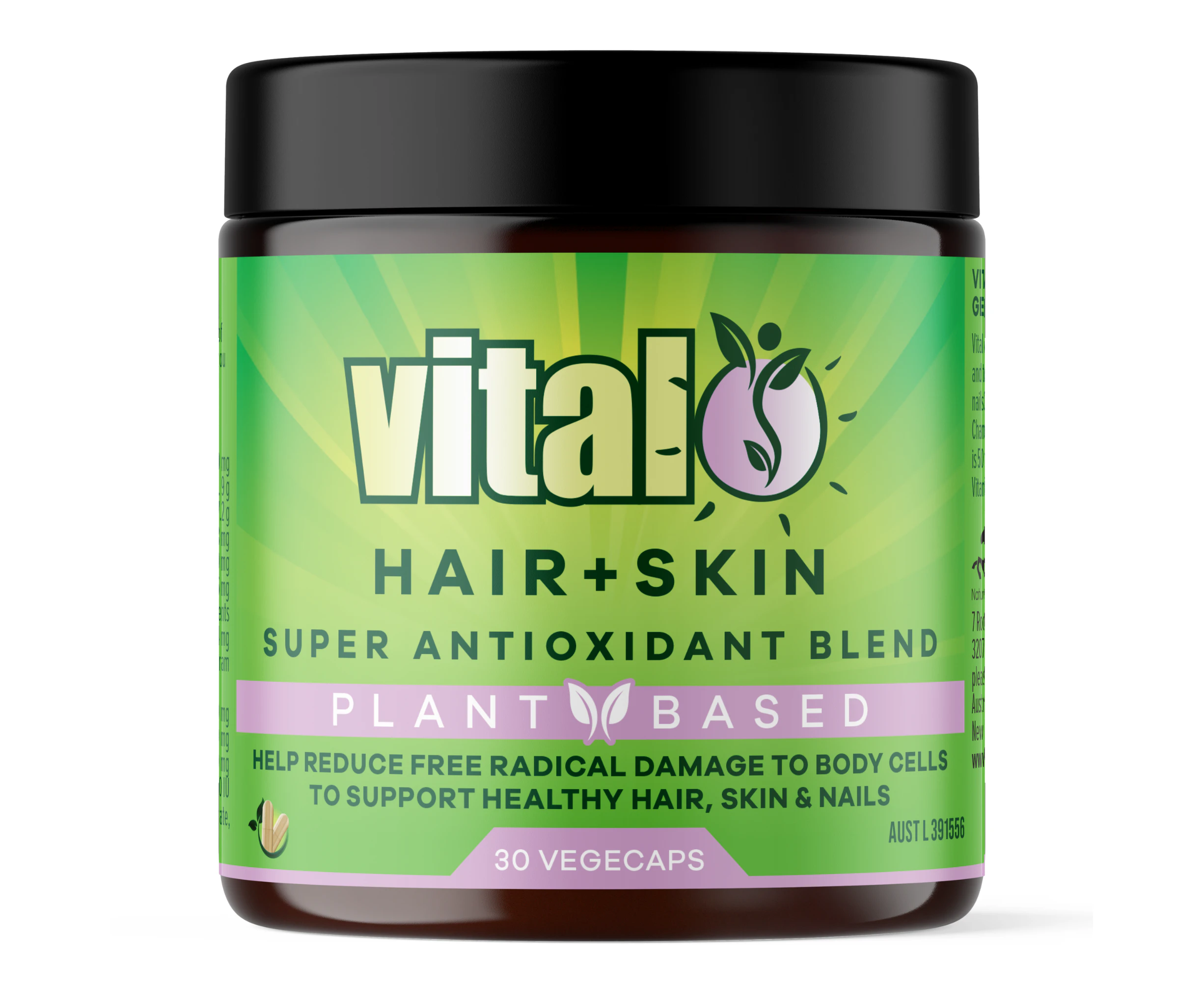 Martin & Pleasance Vital Plant Based Hair + Skin (Super Antioxidant Blend) 30vc