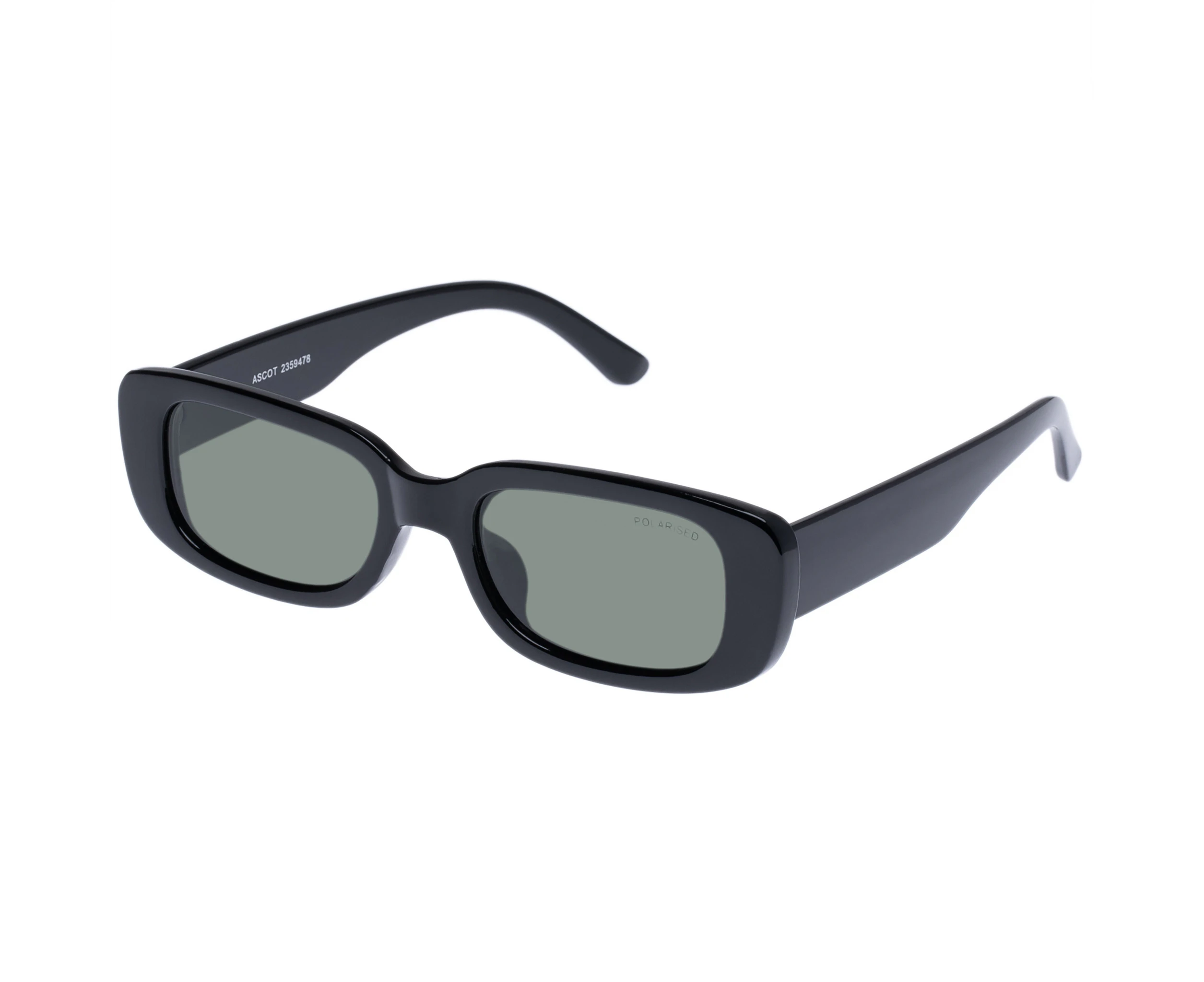 Cancer Council Uni-Sex Ascot Black Rectangle Sunglasses