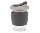 Oasis Glass BYO Coffee Cup - Charcoal 340ml