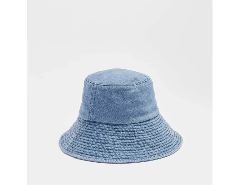 Target Womens Denim Bucket Hat - Blue