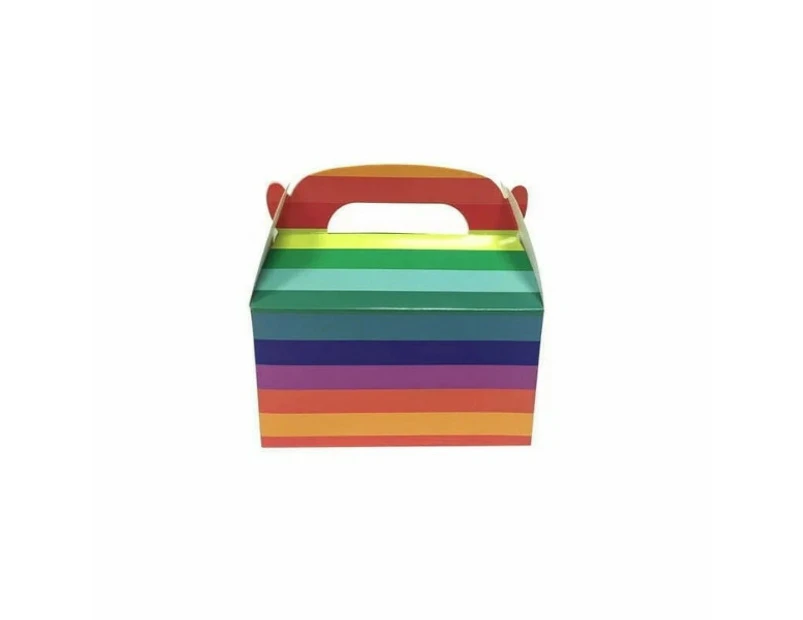 6pk Rainbow Treat Boxes 15.6x9x8.5/15cm