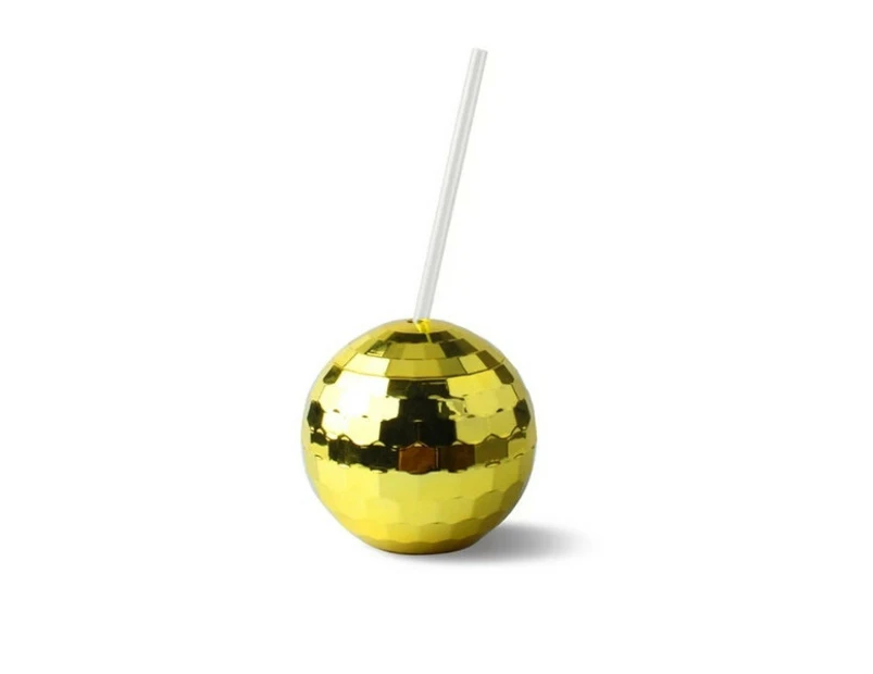 11cm Gold Disco Ball Cup 600ml