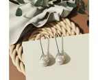 Boxed Solid 925 Signature Silver Pearl Dynasty Hook & Ancestry Pearl Earrings.