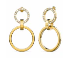 Orbit of Radiance Earrings Embellished with SWAROVSKI Crystal in Gold