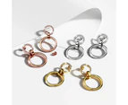 Orbit of Radiance Earrings Embellished with SWAROVSKI Crystal in Rose Gold