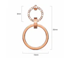 Orbit of Radiance Earrings Embellished with SWAROVSKI Crystal in Rose Gold