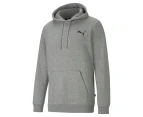 Puma Men's Essentials Small Logo Fleece Hoodie - Medium Grey Heather