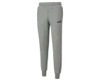 Puma Men's Essentials Logo Fleece Trackpants / Tracksuit Pants - Medium Grey Heather