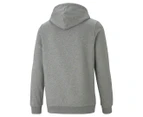 Puma Men's Essentials Small Logo Fleece Hoodie - Medium Grey Heather