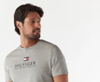 Tommy Hilfiger Men's Nathan Tee / T-Shirt / Tshirt - Grey Heather