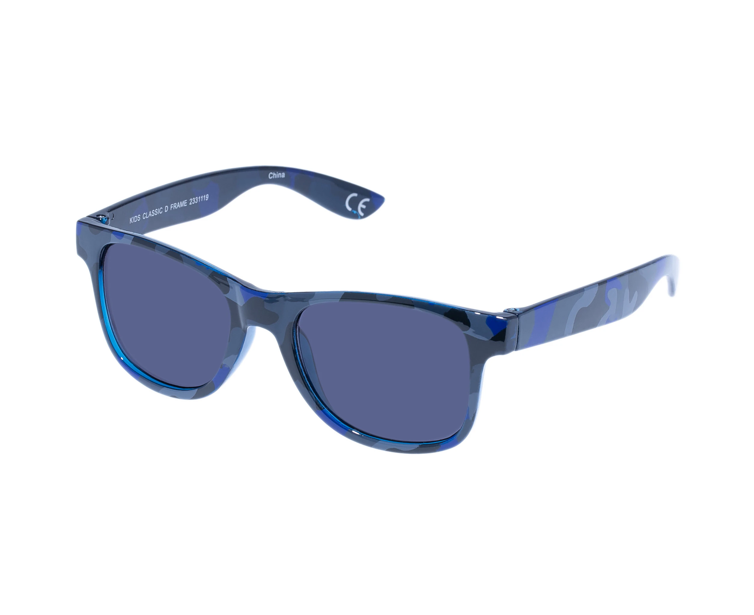 Solarized Male Kids Classic D Frame Blue Camo D-Frame Sunglasses