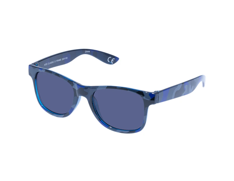 Solarized Male Kids Classic D Frame Blue Camo D-Frame Sunglasses