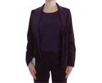 Three Piece Suit with Blazer Pants and T-Shirt - Purple